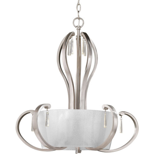 Dazzle 5 Light 22 inch Brushed Nickel Foyer Pendant Ceiling Light