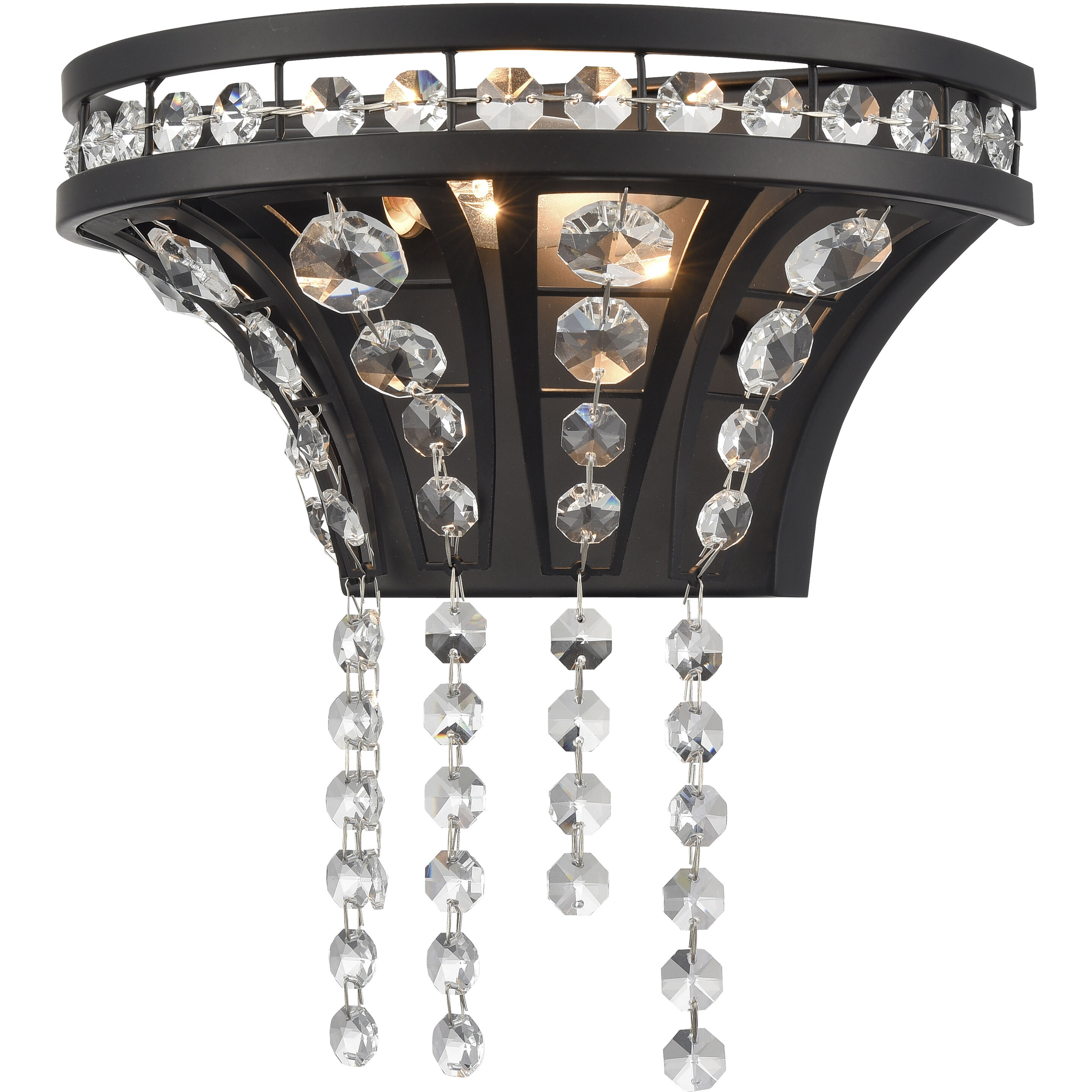 Fantania Sconce Wall Light in Matte Black