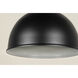 Ventura 1 Light 16 inch Matte Black Pendant Ceiling Light, RLM Essentials