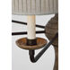 Thomas O'Brien Suzanna LED 38 inch Vintage Oak and Aged Iron Chandelier Ceiling Light