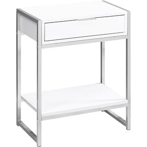Seneca 24 X 20 inch White Accent End Table or Night Stand