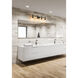Sutton 4 Light 31.5 inch Matte Black Vanity Wall Light