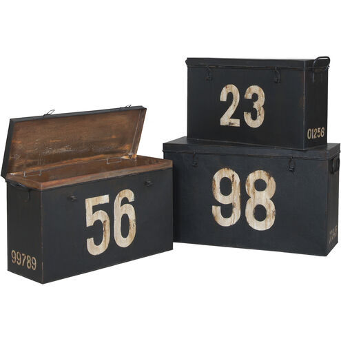 Tin 30 X 12.5 inch Black Box