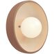 Ambiance Collection - Coupe Wall Sconce Wall Light in Adobe, Form+Finish+Function