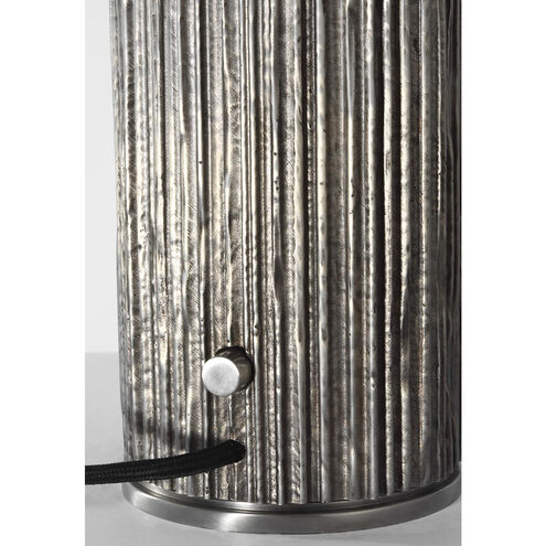 Anne-Marie Barton Fumar 29 inch 15.00 watt Ridged Graphite Table Lamp Portable Light