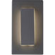 Sean Lavin Aspen LED 8 inch Charcoal Outdoor Wall Light in Surge Protection, Integrated LED