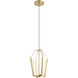 Calters LED 14 inch Champagne Gold Pendant Ceiling Light