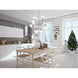 Hanson 8 Light 36 inch Polish Nickel Pendant Ceiling Light