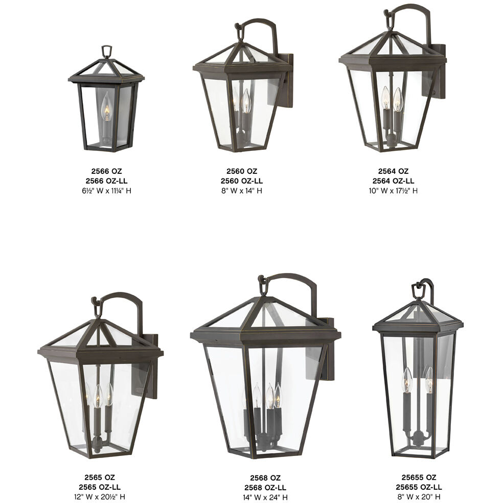Estate Series Alford Place LED 18 inch Oil Rubbed Bronze Outdoor Wall Mount Lantern, Medium