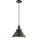 Franklin Restoration Briarcliff LED 10 inch Oil Rubbed Bronze Mini Pendant Ceiling Light, Franklin Restoration