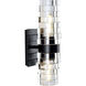 Murano Sconce Wall Light in Matte Black