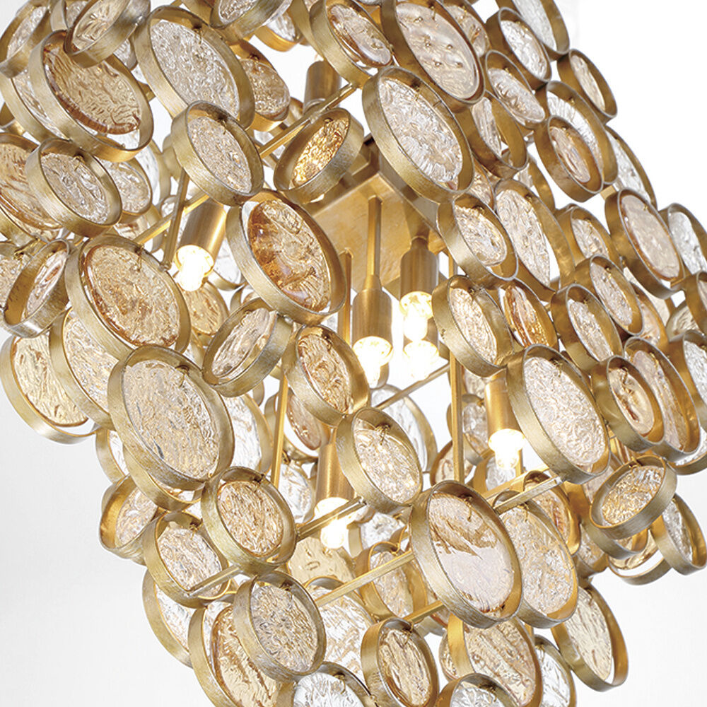 Trento 7 Light 10.5 inch Gold Chandelier Ceiling Light