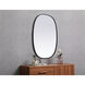 Brynn 40 X 30 inch Black Mirror in 30 x 40