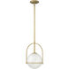 Somerset LED 12 inch Heritage Brass Indoor Pendant Ceiling Light