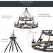 Taulbee 15 Light 44 inch Weathered Zinc Chandelier 2 Tier Large Ceiling Light, 2 Tier