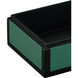 Lacquer 10.25 inch Green/Black Boxes, Set of 2