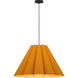 Lora 1 Light 27.5 inch Black Pendant Ceiling Light in Ocher/Ash, 28 in, WEP Collection