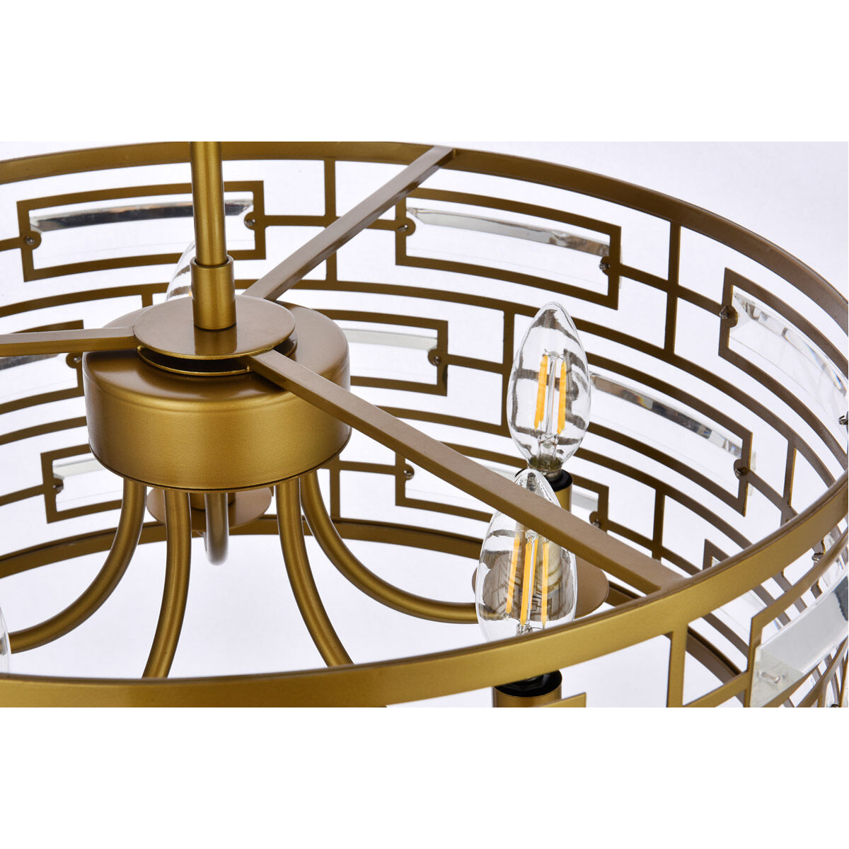 Kennedy 5 Light 19 inch Brass Pendant Ceiling Light