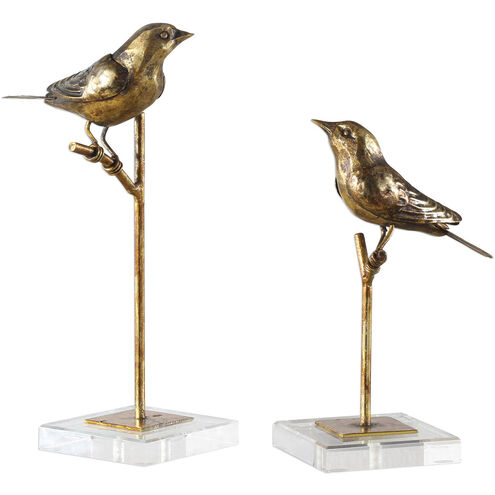 Passerines 13 X 7 inch Sculptures, Set of 2