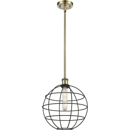 Lake Placid 1 Light 12 inch Antique Brass Pendant Ceiling Light