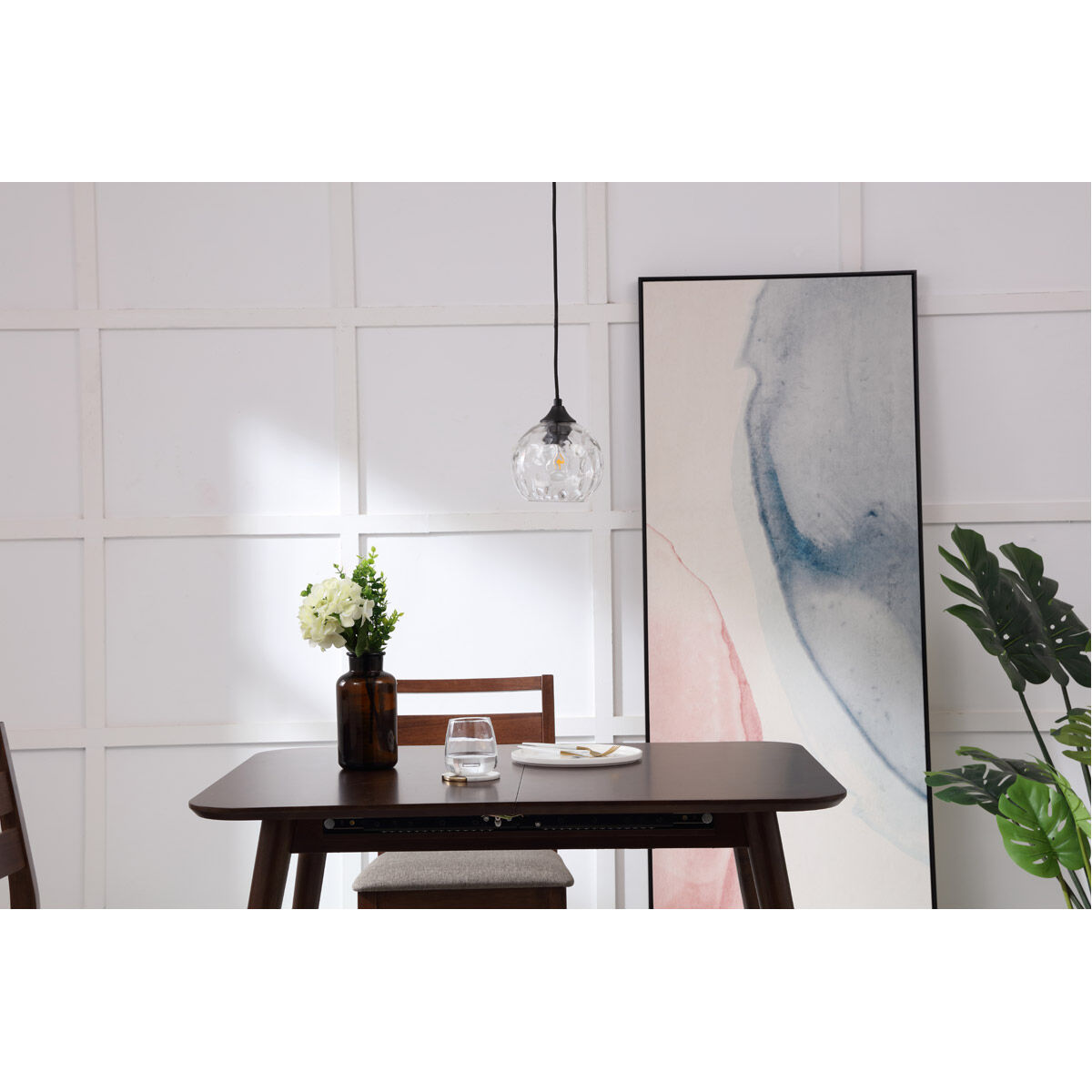 Cashel 1 Light 6 inch Black Pendant Ceiling Light