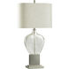 Cameron 34 inch 100.00 watt Mercury Glass and Silver Table Lamp Portable Light