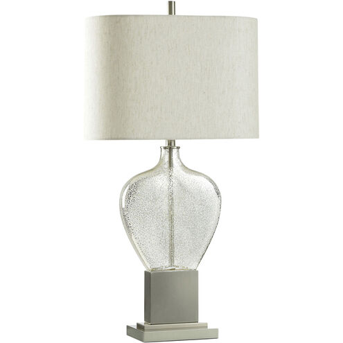 Cameron 34 inch 100.00 watt Mercury Glass and Silver Table Lamp Portable Light