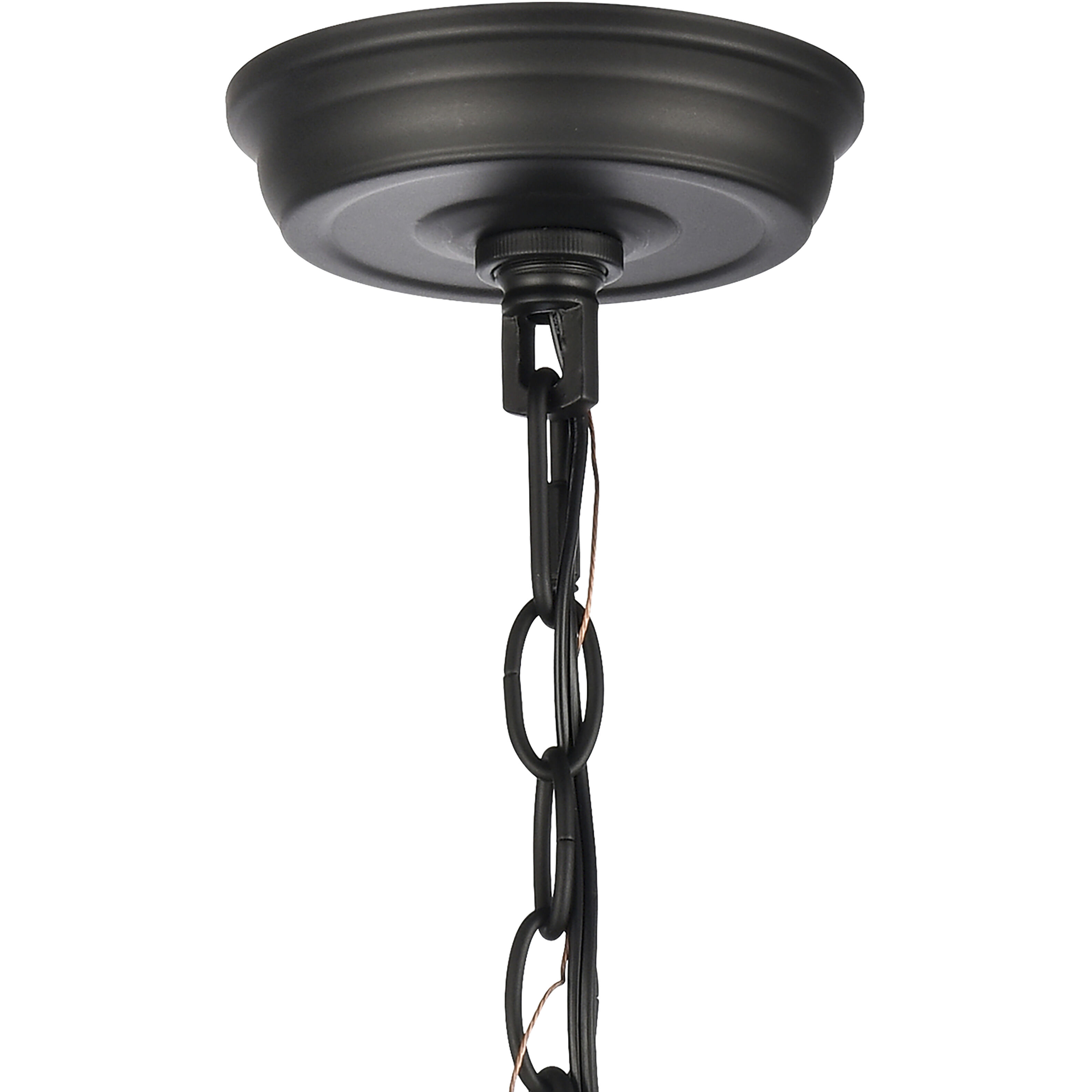 Tangent 1 Light 7 inch Matte Black Mini Pendant Ceiling Light