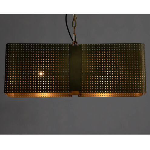 Apollo 2 Light 28 inch Antique Brass Pendant Lantern Ceiling Light, Lantern