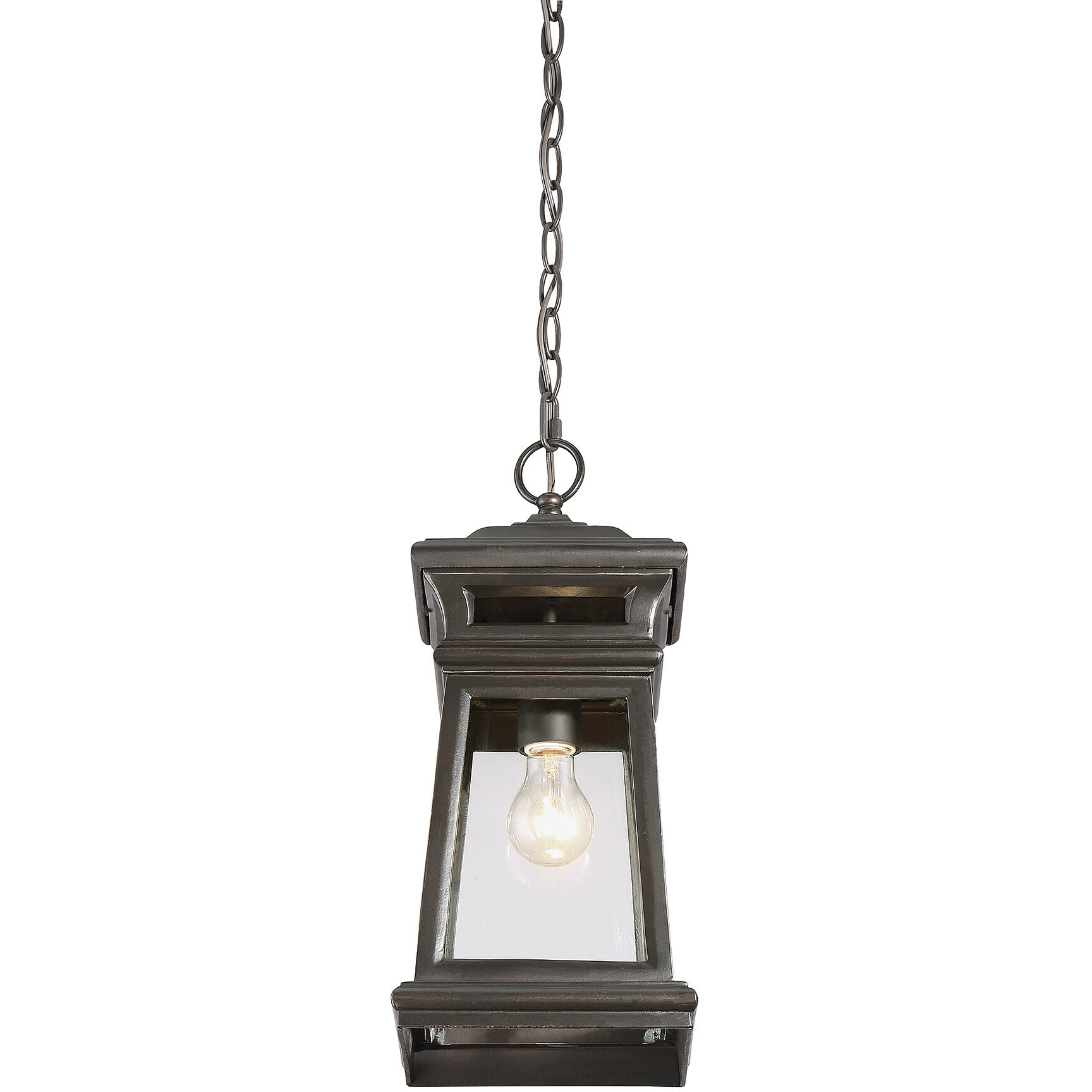 Taylor 1 Light 8 inch English Bronze with Gold Outdoor Hanging Lantern
