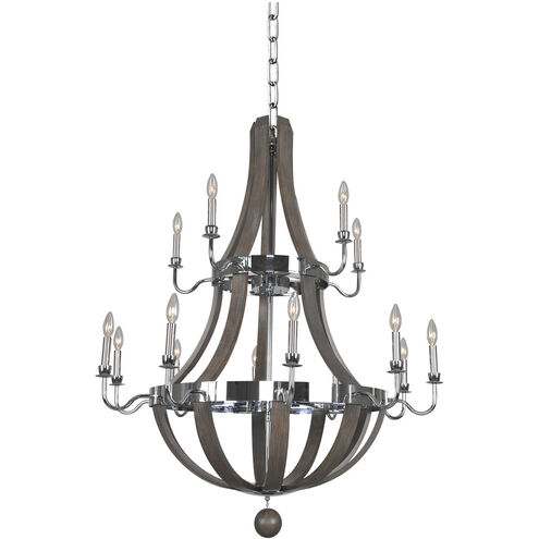 Sharlow 15 Light 40 inch Chrome Chandelier Ceiling Light