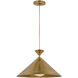 Paloma Contreras Orsay LED 30 inch Hand-Rubbed Antique Brass Pendant Ceiling Light, Grande