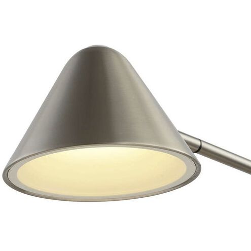 Cove 19 inch Satin Nickel Task Lamp Portable Light
