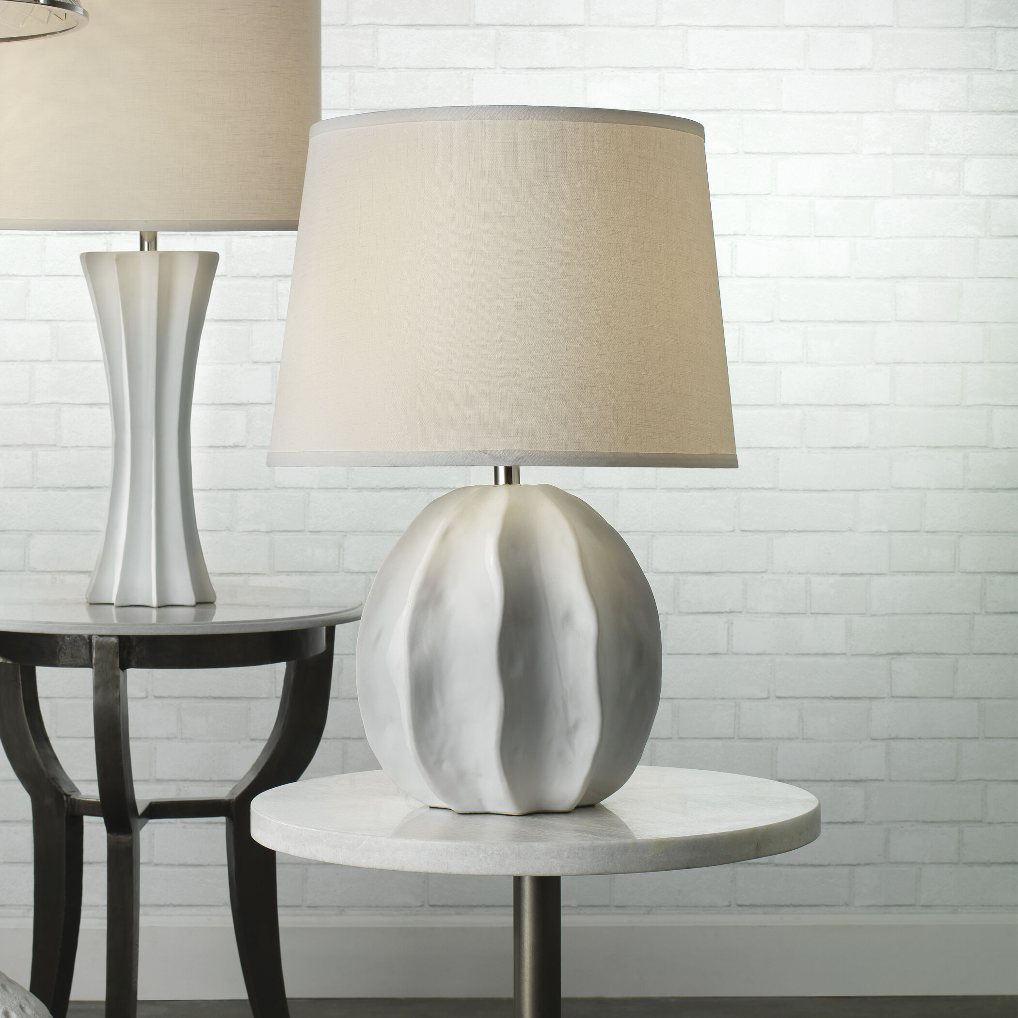 Urchin 28 inch 150.00 watt Matte White Table Lamp Portable Light