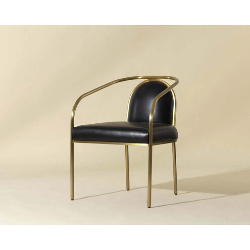 Cicero Cantina Black Dining Armchair