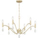 Aureline 6 Light 28 inch Aged Silver Chandelier Ceiling Light