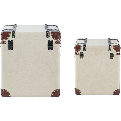 Anita Beige and Brown Trunk
