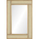 Wren 36 X 24 inch Natural and Clear Mirror