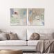 Finding Peace Pink and Blue and Green and White Wall Sculpture, The Studio