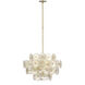 Julie Neill Gianna LED 24 inch Hand-Rubbed Antique Brass Chandelier Ceiling Light
