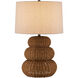 Mabrouka 29.5 inch 150 watt Dark Brown Table Lamp Portable Light