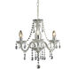 Theatre 3 Light 16 inch Chrome with Clear Chandelier Ceiling Light