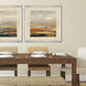 Warm Bay Orange and Beige and Rust and Yellow Framed Art
