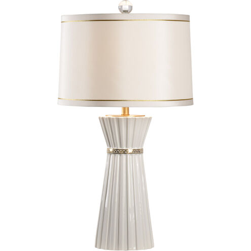 Wildwood 33 inch 100.00 watt White Glaze/Metallic Gold Table Lamp Portable Light