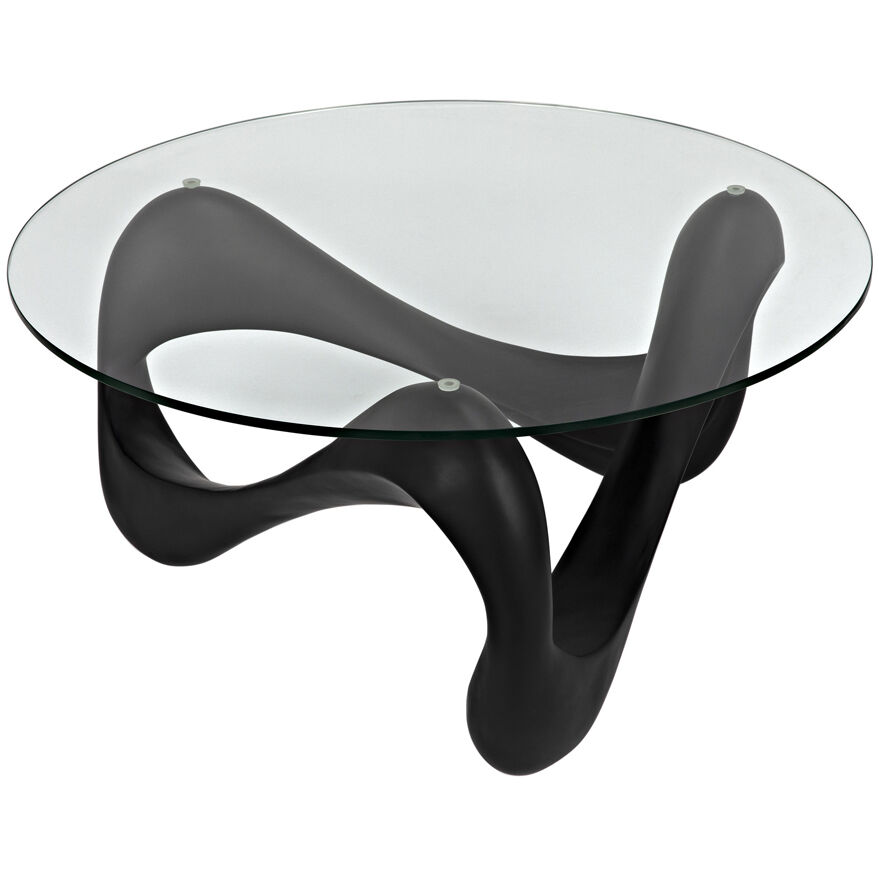 Orion 35.5 X 35.5 inch Black Coffee Table