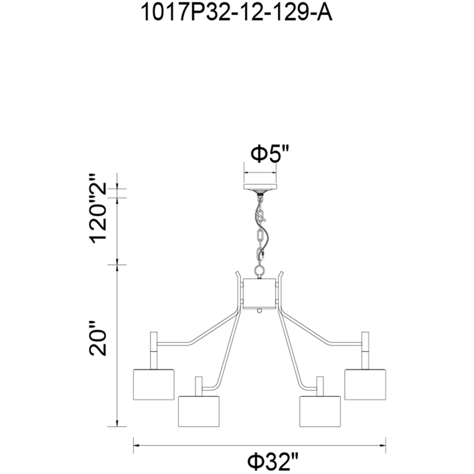 Corna 12 Light 32 inch Matte Black and Satin Gold Down Chandelier Ceiling Light