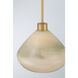 Elaris 1 Light 12.5 inch Legacy Brass Pendant Ceiling Light