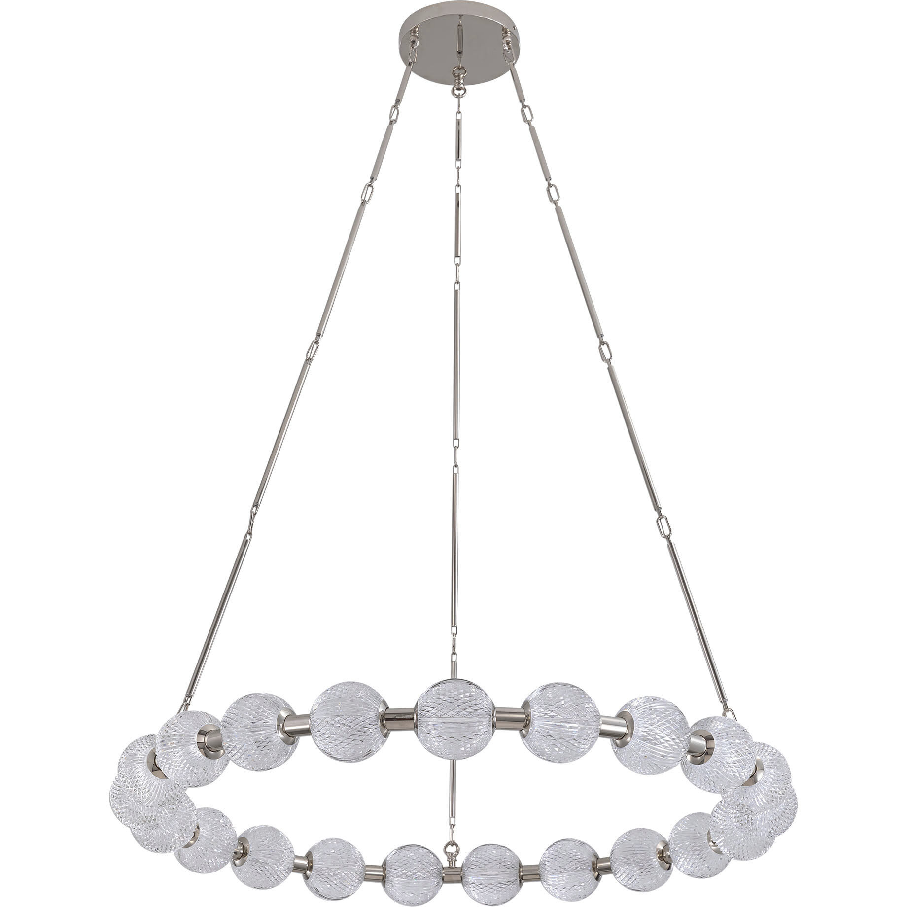 Marni LED 41.38 inch Polished Nickel Chandelier Ceiling Light