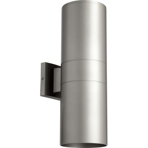 Cylinder 2 Light 17.25 inch Graphite Outdoor Wall Mount