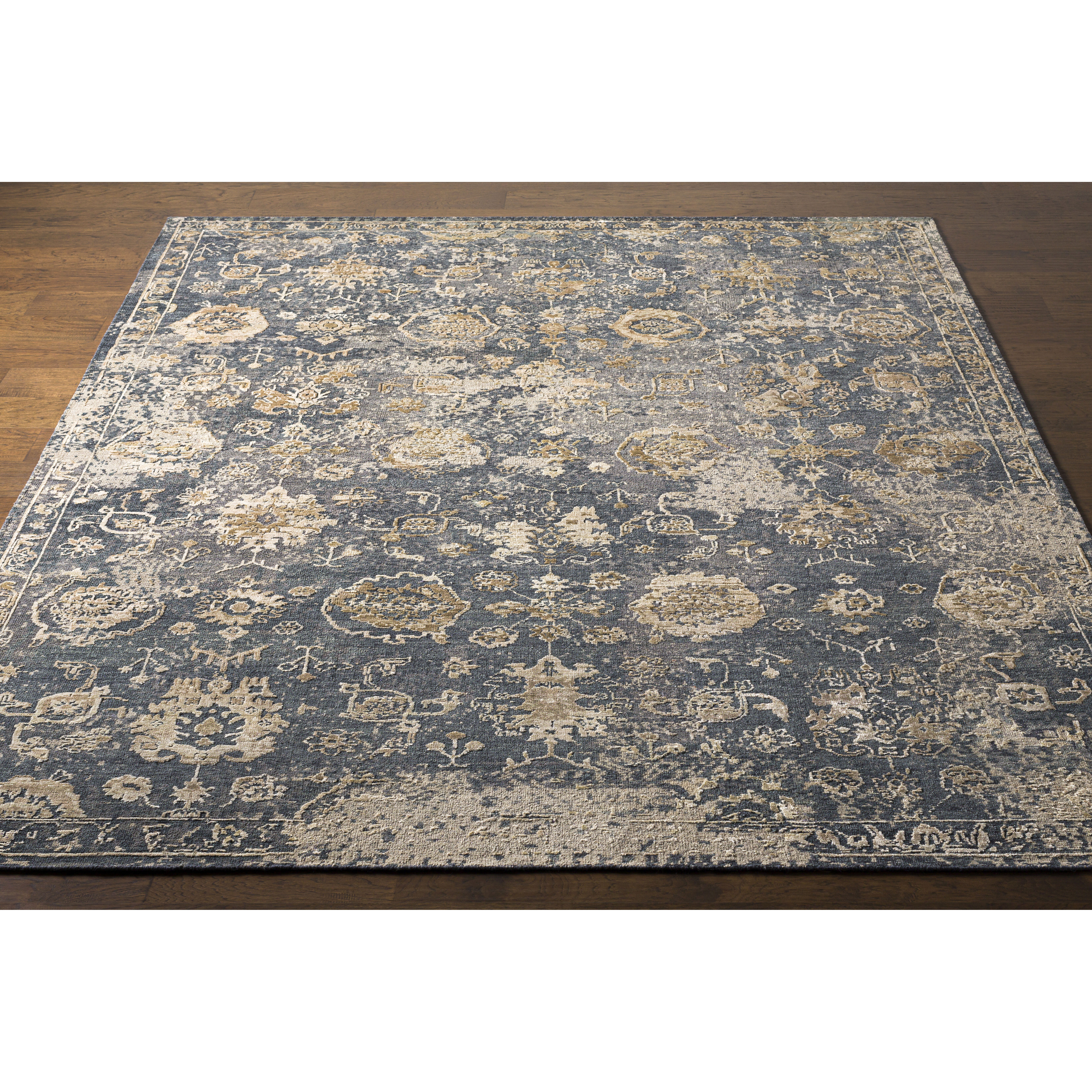 Sufi 120 X 96 inch Charcoal Rug in 8 x 10, Rectangle
